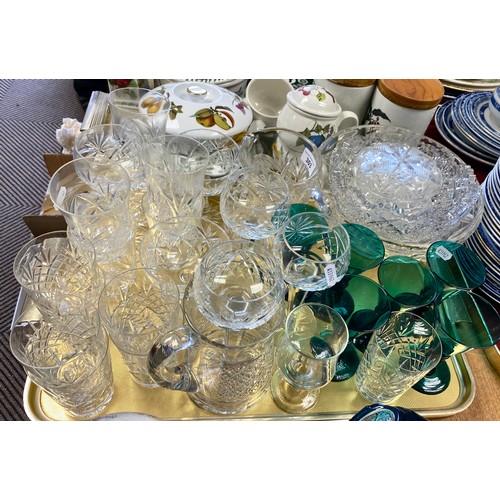 303 - Various cut glass crystal to include water glasses, jug, bowls, goblets, etc 