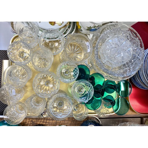 303 - Various cut glass crystal to include water glasses, jug, bowls, goblets, etc 