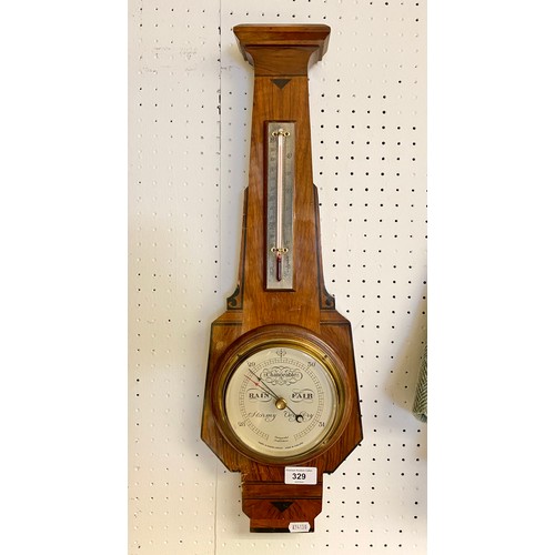 329 - Short & Mason London barometer, 60cm high