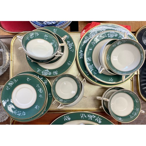 268 - Large quantity of Crown Ducal dinnerware 