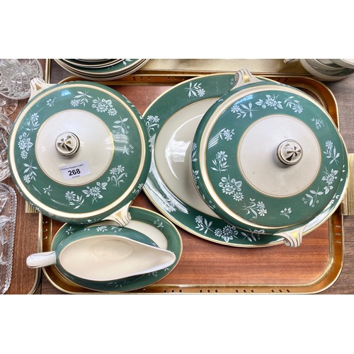 268 - Large quantity of Crown Ducal dinnerware 