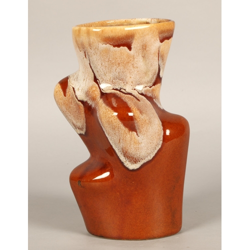 502 - Mid century studio pottery vase, 26cm high