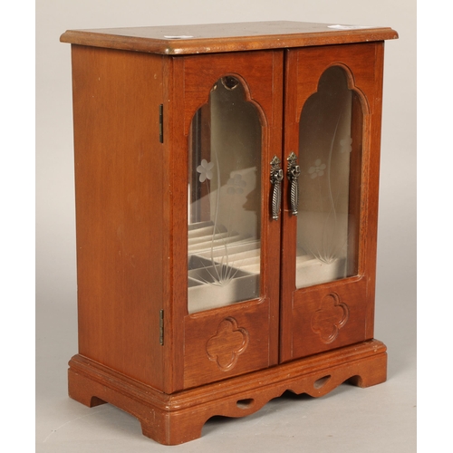 509 - Jewellery cabinet, 30cm high