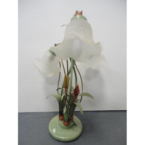 108 - Group of contemporary lamps and a twin-handled ceramic vase.  (4)