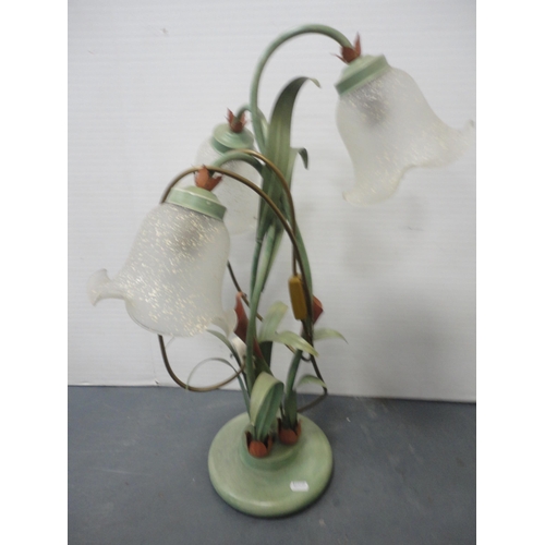 108 - Group of contemporary lamps and a twin-handled ceramic vase.  (4)