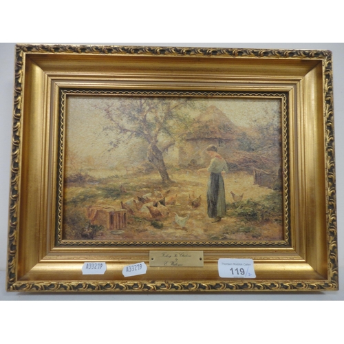 119 - After BlacklockThe Shepherd's DaughterPrint, and another print, both in gilt frames.  (2)... 