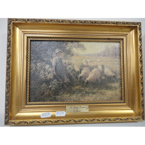 119 - After BlacklockThe Shepherd's DaughterPrint, and another print, both in gilt frames.  (2)... 