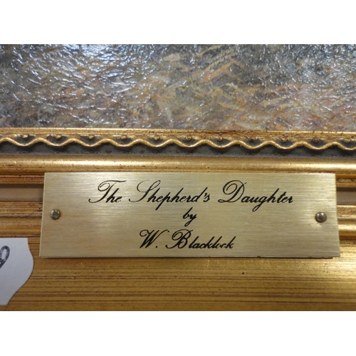 119 - After BlacklockThe Shepherd's DaughterPrint, and another print, both in gilt frames.  (2)... 