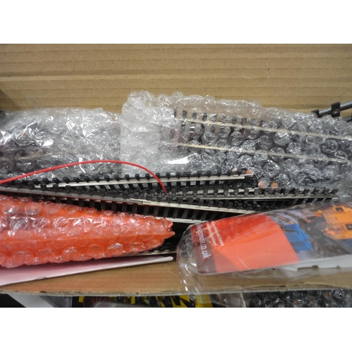 12 - Carton containing model railway accessories to include Gaugemaster analogue single track controller,... 