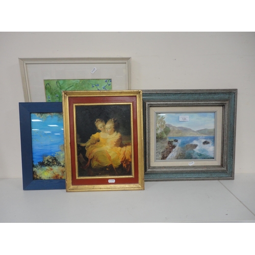 120 - William T MeikleBy the LochAcrylic, another by the same hand, 'The Bluebell', also an acrylic by Ann... 