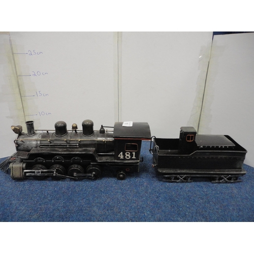 15 - Model railway locomotive with tender.