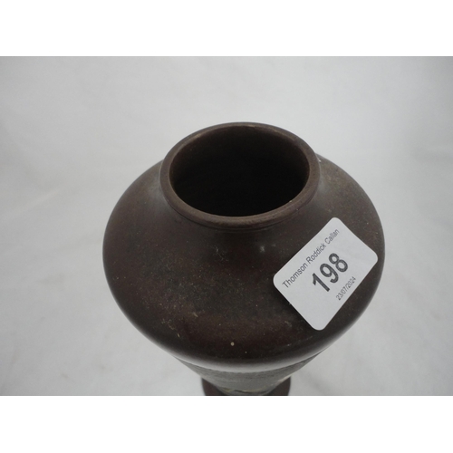 198 - Bretby vase.