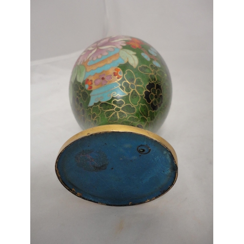199 - Pair of Oriental baluster cloisonn&eacute; vases.
