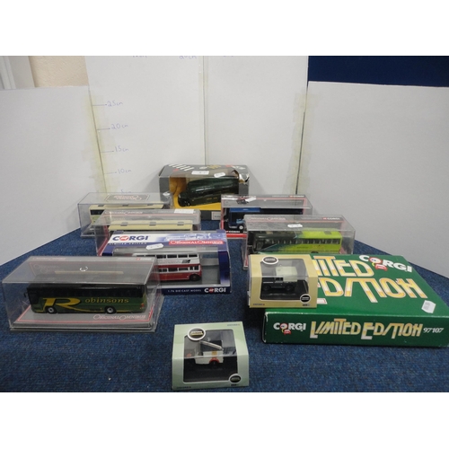 2 - Group of boxed Corgi diecast model vehicles to include Q949-19 Bedford Type OB coach, Original Omnib... 