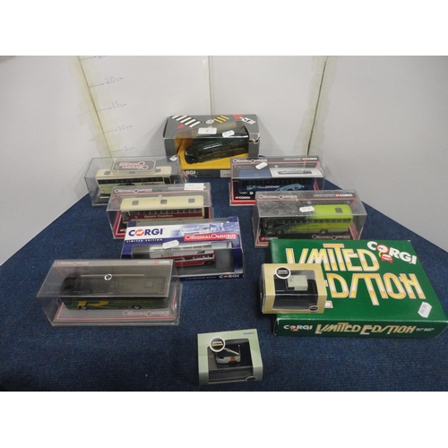 2 - Group of boxed Corgi diecast model vehicles to include Q949-19 Bedford Type OB coach, Original Omnib... 