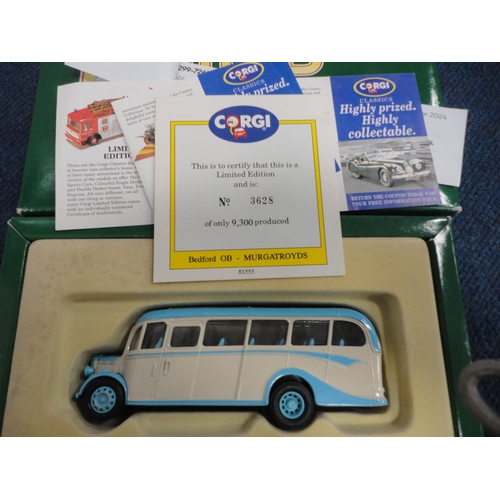 2 - Group of boxed Corgi diecast model vehicles to include Q949-19 Bedford Type OB coach, Original Omnib... 