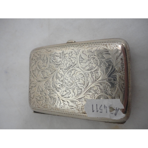 200 - Silver cigarette case, 68g.