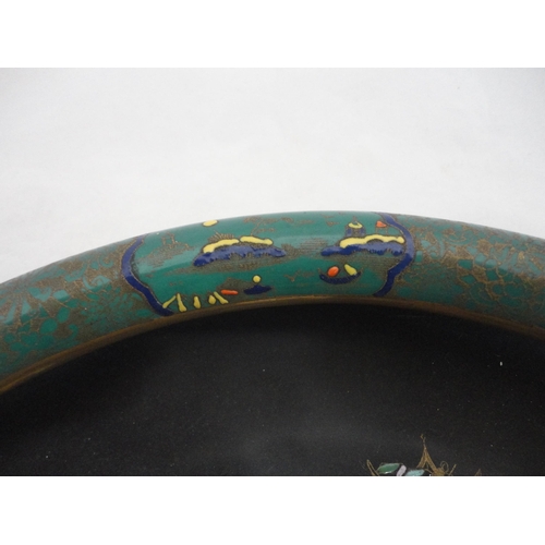 203 - Carlton Ware for Wiltshaw & Robinson 'Mikado' pattern shallow bowl and pagoda bridge spreader.