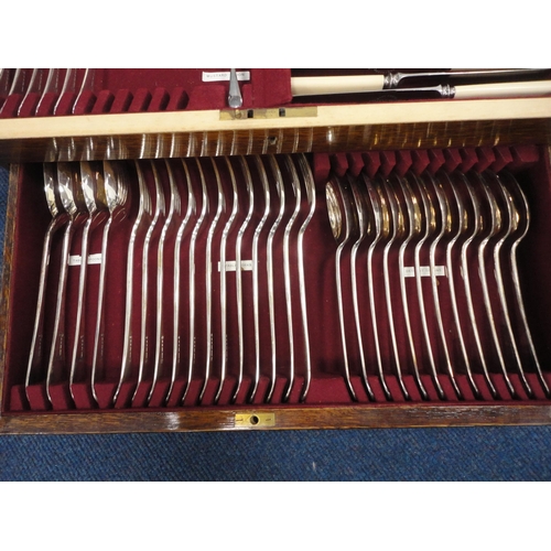 237 - Boxed Sheffield EP and stainless part canteen of cutlery.