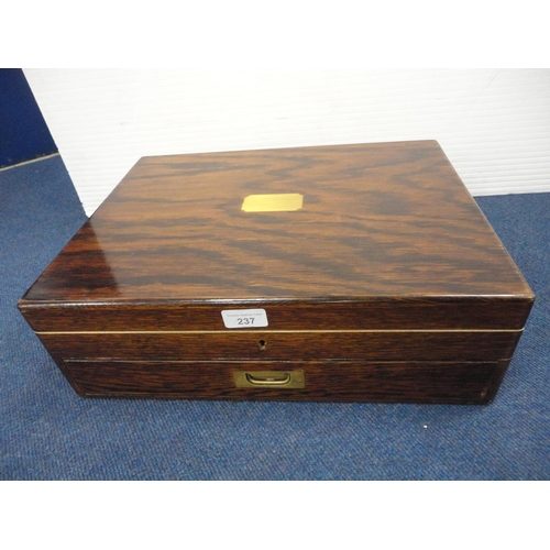 237 - Boxed Sheffield EP and stainless part canteen of cutlery.