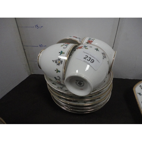 239 - Standard part tea set.