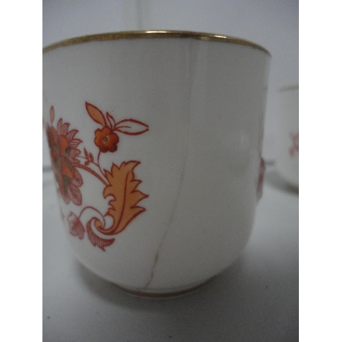 24 - Plant Tuscan 1937 Coronation mug, pair of Coalport serviette rings and three Coalport coffee cans an... 
