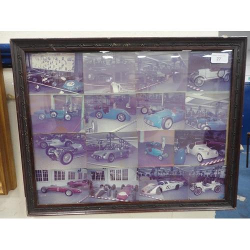 27 - Bugatti Schlumph Museum - sixteen photographs, framed as one, of the 1978 opening of the museum in F... 