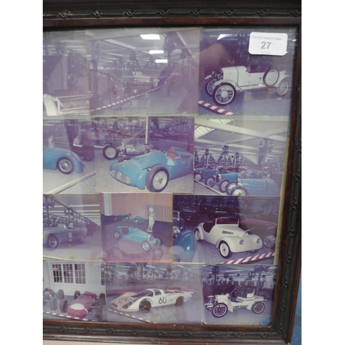 27 - Bugatti Schlumph Museum - sixteen photographs, framed as one, of the 1978 opening of the museum in F... 