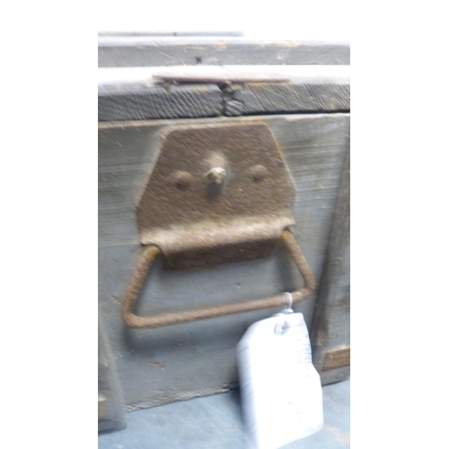 276 - Two joiner's toolboxes and a wooden storage box.&nbsp; (3)