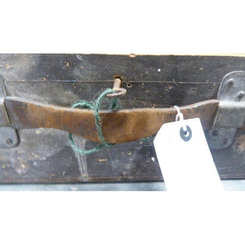 276 - Two joiner's toolboxes and a wooden storage box.&nbsp; (3)
