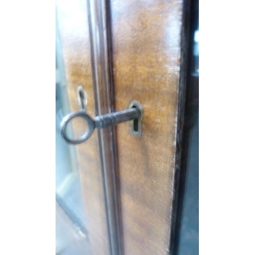 277 - Mahogany glazed bookcase display cabinet.