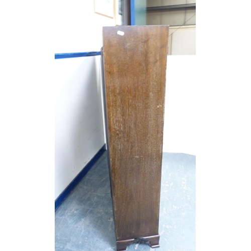277 - Mahogany glazed bookcase display cabinet.