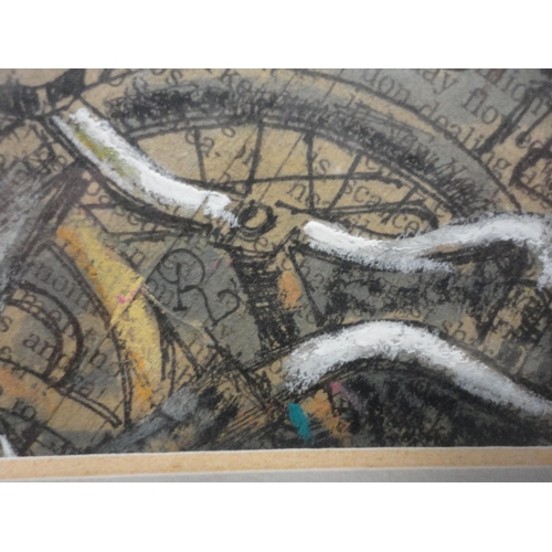 29 - Group of contemporary and modern pictures to include 'Homage to Hodgkin', pastel, by RB Frank, three... 