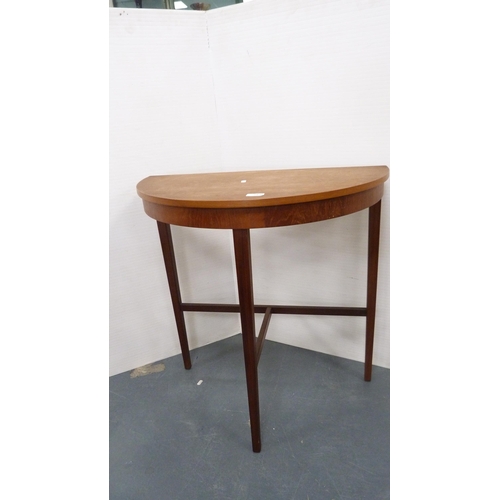 293 - Contemporary demi-lune hall table.