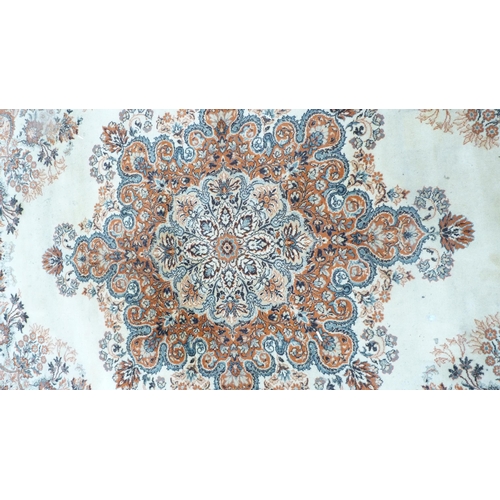 296 - Persian design machine-made carpet.