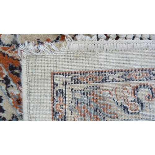 296 - Persian design machine-made carpet.