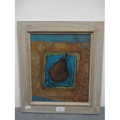 30 - Richard HatfieldDear IIAcrylic, also 'Abstract Seasons' by Jeni Cairns, mixed media, and another two... 