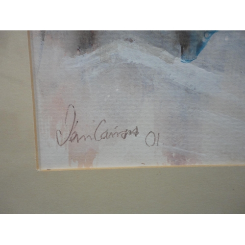 30 - Richard HatfieldDear IIAcrylic, also 'Abstract Seasons' by Jeni Cairns, mixed media, and another two... 