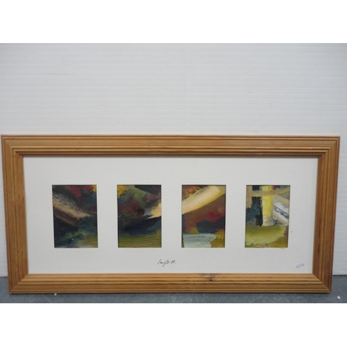 30 - Richard HatfieldDear IIAcrylic, also 'Abstract Seasons' by Jeni Cairns, mixed media, and another two... 