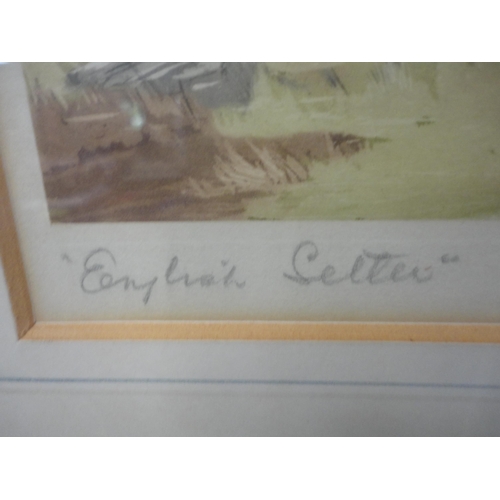 34 - After Reuben Ward BinksGordon Setter and an English SetterPencil signed prints, 21cm x 27cm.... 