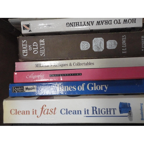 37 - Collection of books to include Chats on Old Silver, Tunes of Glory etc.