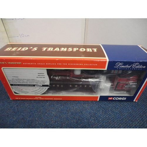 5 - Boxed Corgi limited edition Reid's Transport model, Eddie Stobart truck, and a smaller example.&nbsp... 