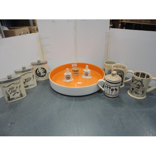 58 - Hand-made printed creamware designed by Dianthus Ceramics for the Shakespeare Birthplace Trust to in... 