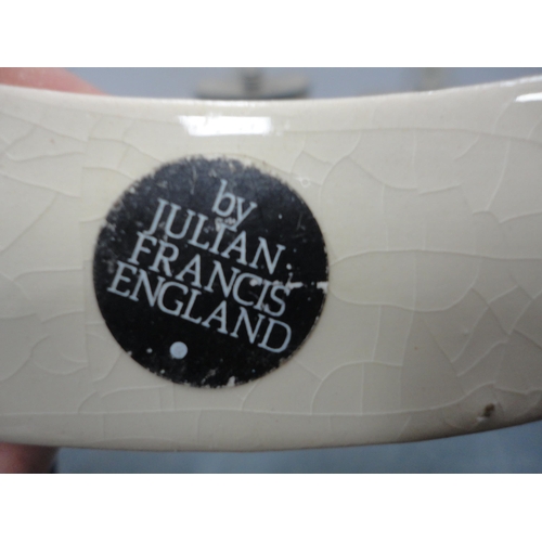 58 - Hand-made printed creamware designed by Dianthus Ceramics for the Shakespeare Birthplace Trust to in... 