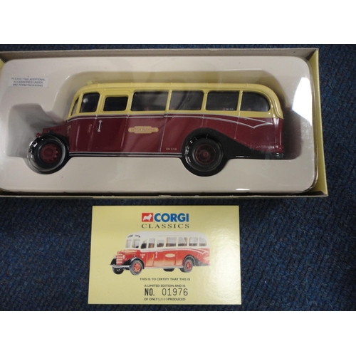 6 - Group of diecast model vehicles to include Exclusive First Editions Yorkshire Terrier bus, Corgi Ori... 