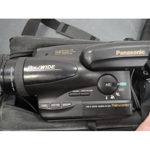 61 - Viewcam and accessories, Rollei XF35 camera, folding camera, camcorder etc.