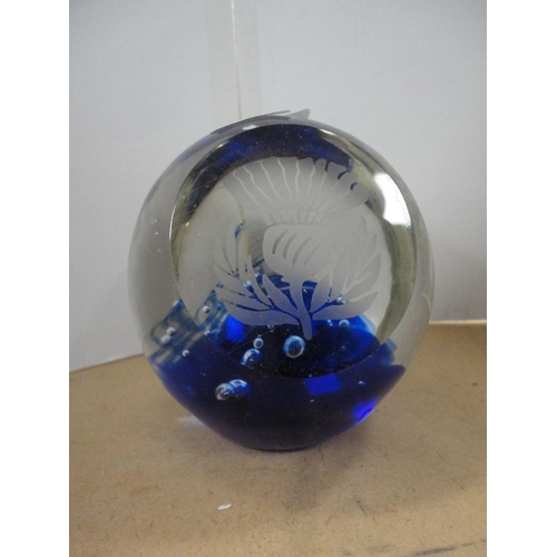 68 - Group of art glass paperweights.