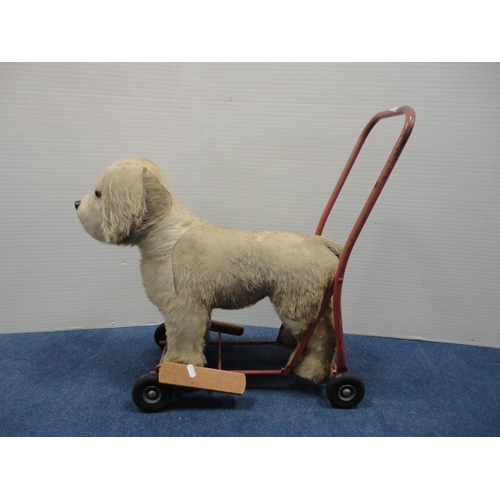 8 - Push-along dog toy.