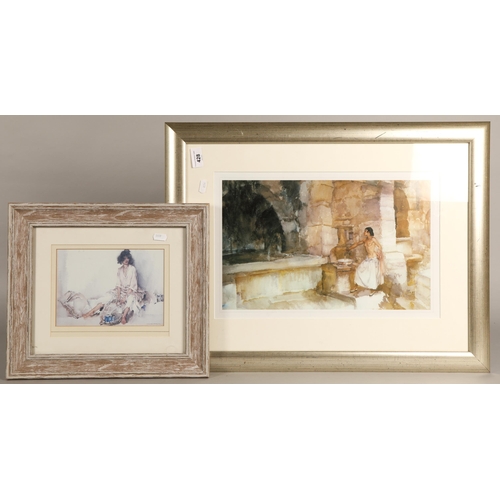 428 - Two framed Russel Flint prints