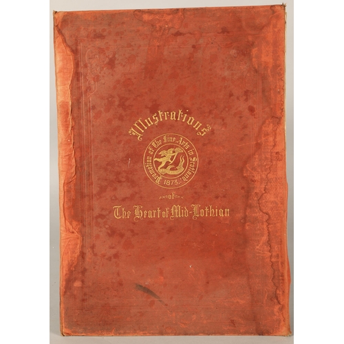 446 - The Heart of Mid-Lothian, bound folio of Engravings, Promotion of the Fine Arts in Scotland 1873